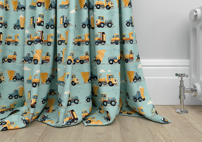 Construction Crew, Digger - Made to Measure Curtains - Image 6